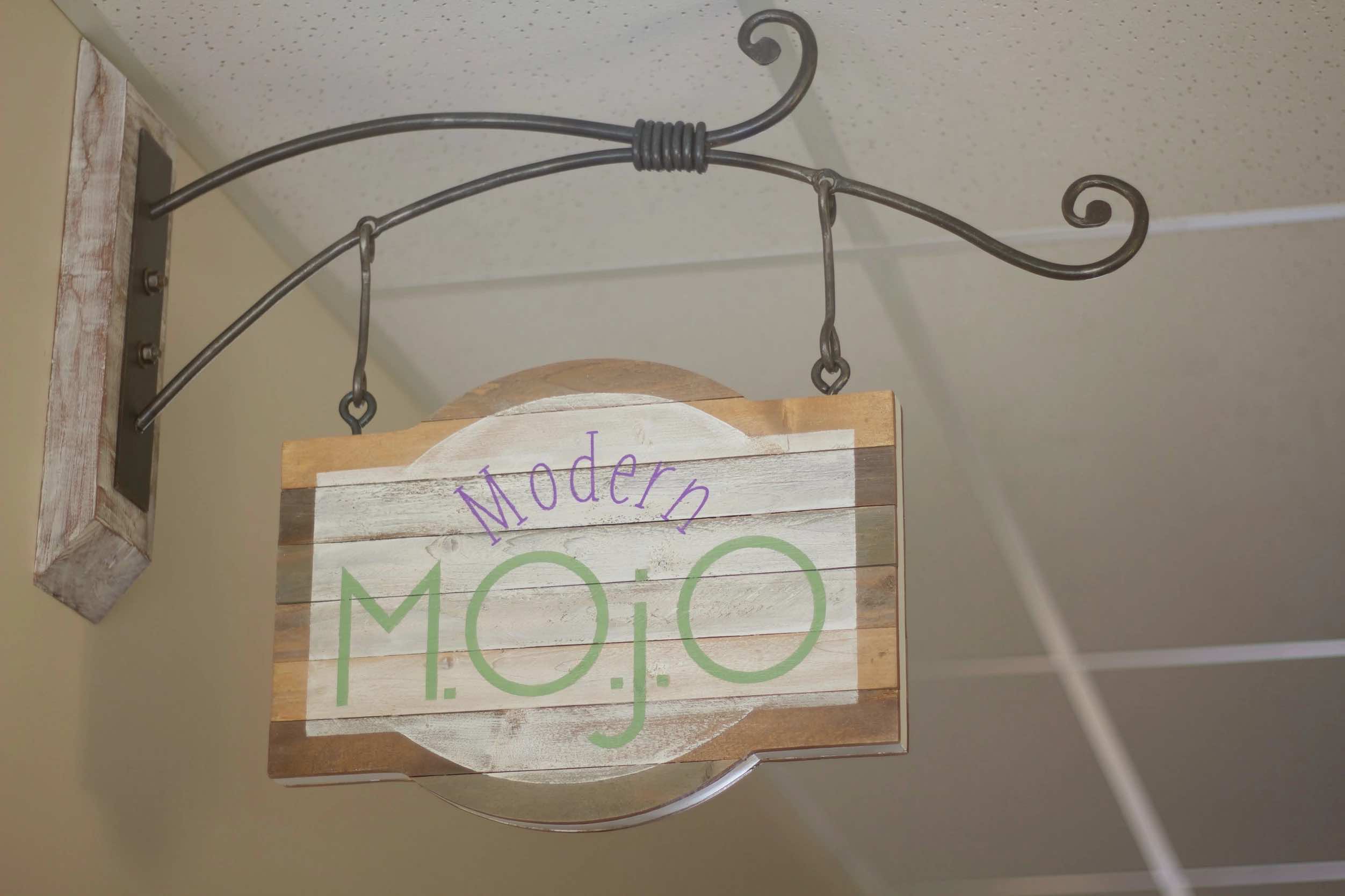 Modern Mojo sign in the Grand Rapids clinic